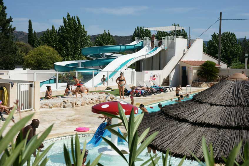 parc aquatique du camping Le Sellig