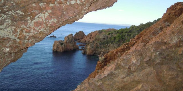 Vue des Roches de la Côtes d'Azur