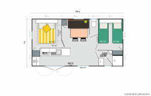 Camping Le Sellig : Plan 500x319